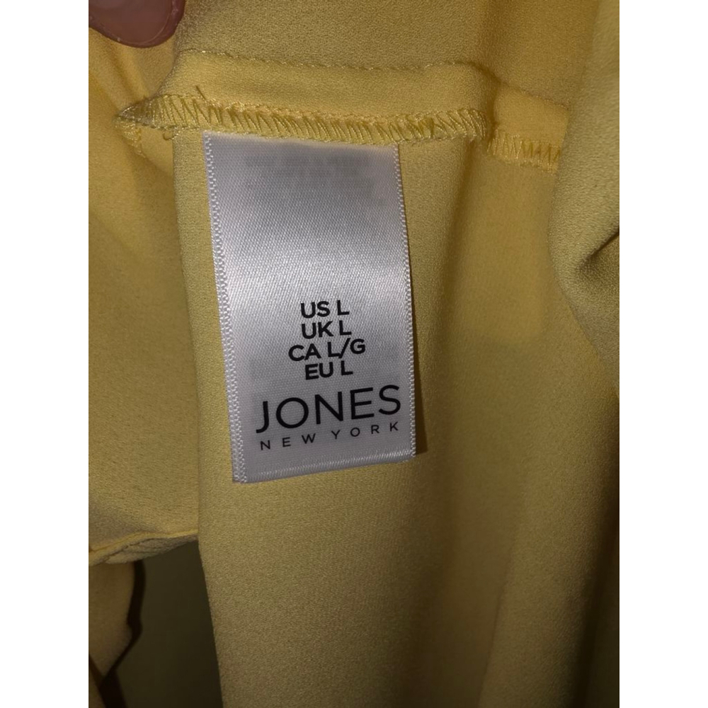 Women's Jones New York Yellow Blouse L - Picture 4 of 4
